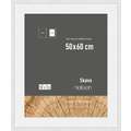 nielsen® | Skava picture frame — wood ○ ready-cut mount included, White, 50 cm x 60 cm, 50 cm x 60 cm — aperture 40 cm x 50 cm