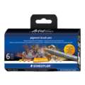 STAEDTLER® | Pigment brush pens 371 — sets of 6, greys & caramels, set, brush tip