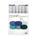 COPIC® | sketch marker — sets of 6, Sea & Sky