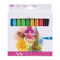 Talens Ecoline Brush Pen Marker Sets, 20 colours