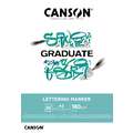 CANSON® | GRADUATE LETTERING MARKER pad — 180 gsm, A3 - 29.7 cm x 42 cm, smooth, 180 gsm, pad (bound on one side)