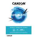 CANSON® | GRADUATE Watercolour Pads — 250 gsm, A4 - 21 cm x 29.7 cm, cold pressed, 250 gsm, pad (bound on one side)