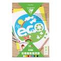 Clairefontaine | eco Recycled Coloured Paper pads — top-bound, A3, 120 gsm, 30 sheets, 30 sheet pad (one side bound)
