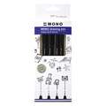 Tombow | MONO drawing pen Fineliner sets — 4 pens, bold
