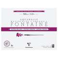 Clairefontaine | FONTAINE Cold Pressed Watercolour Paper — extra white, block (glued on 4 sides), 61 cm x 46 cm (12P), hot pressed (smooth), 2. block of 12 sheets