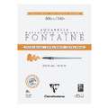 Clairefontaine | FONTAINE Watercolour Paper — satin, block (glued on 4 sides), 23 cm x 31 cm | 9