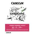CANSON® | GRADUATE Manga Marker Layout Pads — 50 sheets, A3