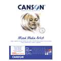 CANSON® | Mixed Media Artist paper — various formats, A4 - 21 cm x 29.7 cm, 300 gsm, cold pressed, 1. Bound pad of 25 sheets