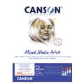 CANSON® | Mixed Media Artists Paper — various formats, A4 - 21 cm x 29.7 cm, 300 gsm, cold pressed, 1. Bound pad of 25 sheets