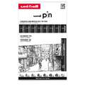 uni-ball | uni pIn FINE LINE pen sets — 8 black pens, ASP011