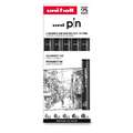 uni-ball | uni pIn FINE LINE pen sets — 5 black pens, Set ASP009