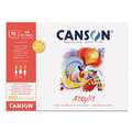 CANSON® | Acrylic Paper — 400 gsm, pad (bound on one side), A4 - 21 cm x 29.7 cm, 10 sheets, 2. Pads