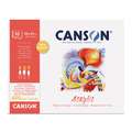 CANSON® | Acrylic Paper — 400 gsm, pad (bound on one side), 33 cm x 41 cm (6F), 10 sheets, 2. Pads