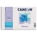 CANSON® | Montval® Watercolour Paper — torchon, 13.5 cm x 21 cm, 270 gsm, rough (torchon), 2. Spiral pad of 12 sheets