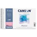 CANSON® | Montval® Watercolour Paper — satin, spiral pad, 13.5 cm x 21 cm, 12 sheets, satin, 1. Spiral pad