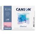 CANSON® | Montval® Watercolour Paper — satin, spiral pad, 24 cm x 32 cm, 12 sheets, satin, 1. Spiral pad
