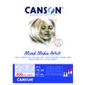 CANSON® | Mixed Media Artists Paper — various formats, A3 - 29.7 cm x 42 cm, 600 gsm, cold pressed, 2. Bound pad of 15 sheets