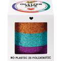 folia® | Self-Adhesive 3 Glitzer Tape — packs, copper / turquoise / violet