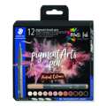STAEDTLER® | Pigment brush pens 371 — sets of 12, portait set, set, brush tip