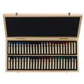 Sennelier Artists' Oil Pastels Wooden Box Sets, 50 assorted pastels