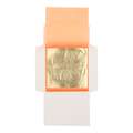 GIUSTO MANETTI | Imitation Metal Leaf — 25 sheets, warm orange gold tone 2.5, 140 mm x 140 mm, transfer leaf