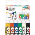 Marabu | do it SATIN MATT Craft Paint — 36 ml tube sets, 6 colours, set