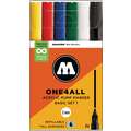 MOLOTOW™ | ONE4ALL Acrylic Pump Markers 127HS — 6 marker sets, Basic set 1 "NEW"