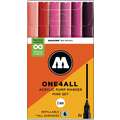 MOLOTOW™ | ONE4ALL Acrylic Pump Markers 127HS — 6 marker sets, Pnk set