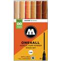 MOLOTOW™ | ONE4ALL Acrylic Pump Markers 127HS — 6 marker sets, Wood set