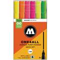 MOLOTOW™ | ONE4ALL Acrylic Pump Markers 127HS — 6 marker sets, Neon set "NEW"