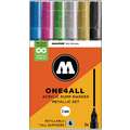 MOLOTOW™ | ONE4ALL Acrylic Pump Markers 127HS — 6 marker sets, Metallic set "NEW"