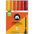 MOLOTOW™ | ONE4ALL ACRYLIC Pump Markers 227HS — 6 marker themed sets, Hot colours set