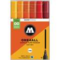 MOLOTOW™ | ONE4ALL Acrylic Pump Markers 227HS — 6 marker themed sets, Hot colours set