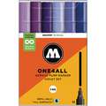 MOLOTOW™ | ONE4ALL ACRYLIC Pump Markers 227HS — 6 marker themed sets, Violet set