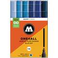 MOLOTOW™ | ONE4ALL ACRYLIC Pump Markers 227HS — 6 marker themed sets, Blue set