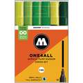 MOLOTOW™ | ONE4ALL Acrylic Pump Markers 227HS — 6 marker themed sets, Green set