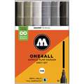 MOLOTOW™ | ONE4ALL ACRYLIC Pump Markers 227HS — 6 marker themed sets, Grey set