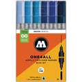 MOLOTOW™ | ONE4ALL Acrylic Twin Pump Markers — sets of 6, Blue set