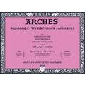 ARCHES® | Aquarelle Watercolour Blocks & Pads — 300 gsm, 26 cm x 36 cm, satin, block (glued on 4 sides), 3. Block - hot pressed