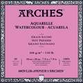 ARCHES® | Aquarelle Watercolour Blocks & Pads — 300 gsm, 20 cm x 20 cm, satin, block (glued on 4 sides), 3. Block - hot pressed