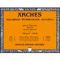 ARCHES® | Aquarelle Watercolour Blocks & Pads — 300 gsm, 31 cm x 41 cm, rough (torchon), block (glued on 4 sides), 2. Block - torchon