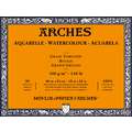 ARCHES® | Aquarelle Watercolour Blocks & Pads — 300 gsm, 46 cm x 61 cm (12P), rough (torchon), block (glued on 4 sides), 2. Block - torchon