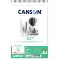 CANSON® | 1557® Spiral Drawing Pads — 180 gsm, 14.8 cm x 21 cm, 180 gsm, hot pressed (smooth)