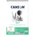 CANSON® | 1557® Spiral Drawing Pads — 180 gsm, A5 - 14.8 cm x 21 cm, 180 gsm, hot pressed (smooth)