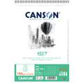 CANSON® | 1557® Spiral Drawing Pads — 180 gsm, A4 - 21 cm x 29.7 cm, 180 gsm, hot pressed (smooth)