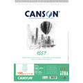 CANSON® | 1557® Spiral Drawing Pads — 180 gsm, A3 - 29.7 cm x 42 cm, 180 gsm, hot pressed (smooth)