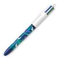 BiC® | Tie Dye 4 Colour Ballpoint Pens — packs of 12, botanical, blue shades