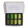 UNISON COLOUR | Handmade Half Stick Soft Pastel Mini sets —  8 pastels, Green Mini - 8 half pastels