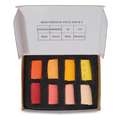 UNISON COLOUR | Handmade Half Stick Soft Pastel Mini sets —  8 pastels, Red & Orange Mini - 8 half pastels
