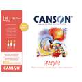 CANSON® | Acrylic Paper — 400 gsm, pad (bound on one side), 18 cm x 24 cm, 10 sheets, 2. Pads